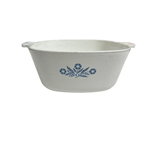 Corning Ware 2 1/2 Qt Baking Dish Blue Cornflower Pattern, No Lid‎ USA Vintage