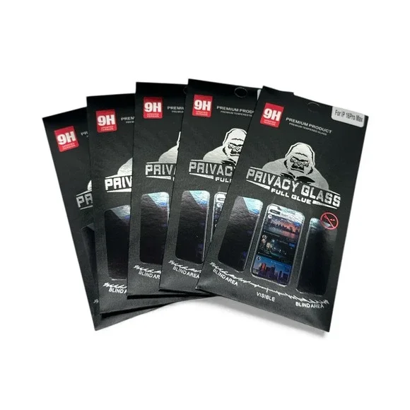 iPhone 16 Pro Max, 5 Pack, Premium Privacy‎ Glass Screen Protectors
