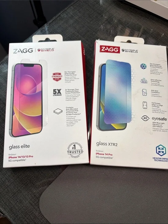 ZAGG Glass Elite & Glass XTR2 Screen Protectors - BUNDLE