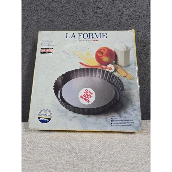 KAISER LA FORME Pie Tart QUICHE PAN Round Flan Torte Germany Nonstick 9