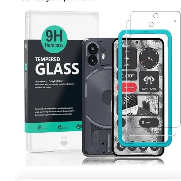 New Nothing Phone 1 Screen Protector‎ Tempered Glass 9H Hardness Installation
