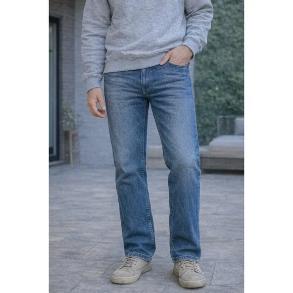 Vintage Polo Ralph‎ Lauren Dungarees Mens 31x30 Blue Denim Jeans Made in USA