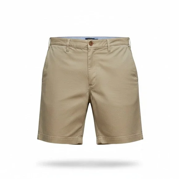 Polo Ralph Lauren Shorts Mens 42 Beige Stretch Classic Fit 9 Inch Chino Khaki