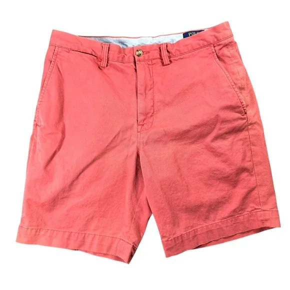 Polo Ralph Lauren Shorts Mens 32 Pink Stretch Classic Fit 9 Inch Chino Casual