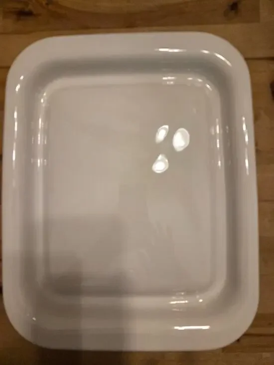 Vintage Corning Ware MW-3 Microwave Browner Grill Tray White 11.5 x 14 EXCELLENT
