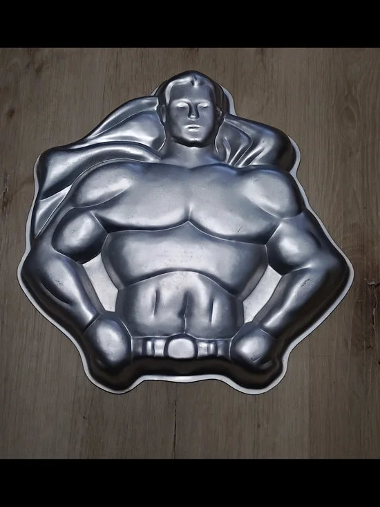 Vintage 1977 Wilton DC Comic Super Hero Superman/Batman Cake Pan