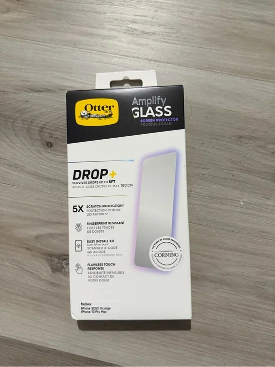 OtterBox Amplify Glass Screen Protector - White & Black Packaging