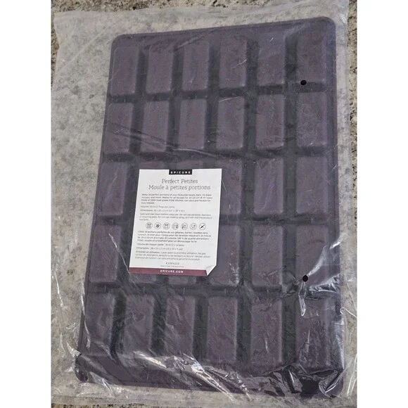 Epicure Silicone Perfect Petites Mold Purple New in Sealed Package