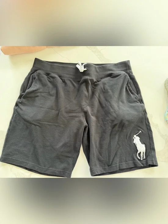 POLO RALPH LAUREN BIG PONY MESH SHORTS BLACK MENS SIZE XX LARGE
