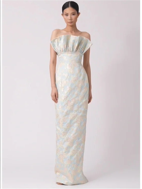 Sau Lee Noah Jaquard Gown