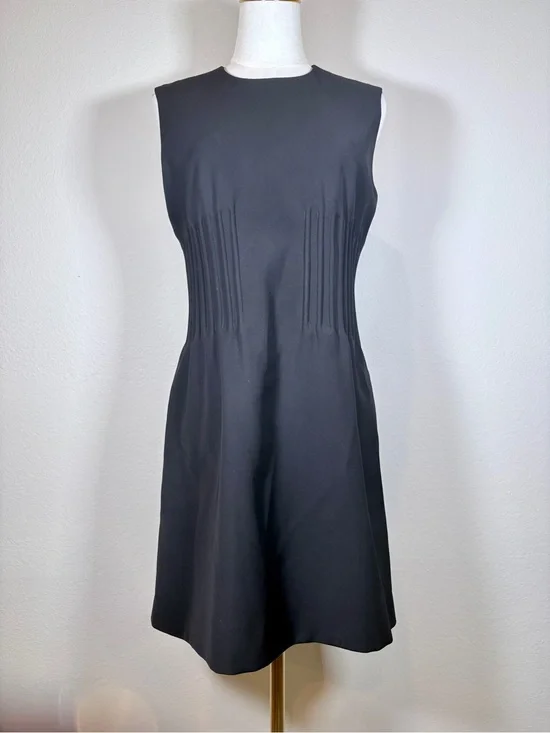 Louis Vuitton Black Sleeveless Dress with Boning Size 38 (6)