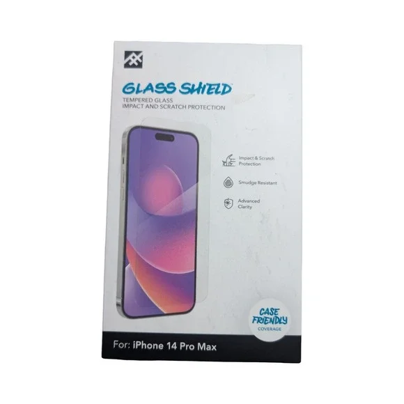 Aa9-N Zagg Glass Shield Tempered Glass Screen Protector Apple iPhone 14 Pro‎ Max