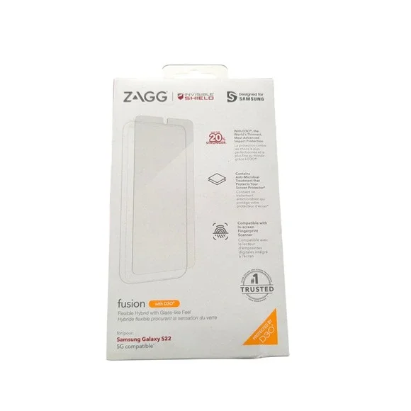 Mm5N Zagg Invisible Shield Fusion D3O Screen Protector for‎ Samsung Galaxy S22