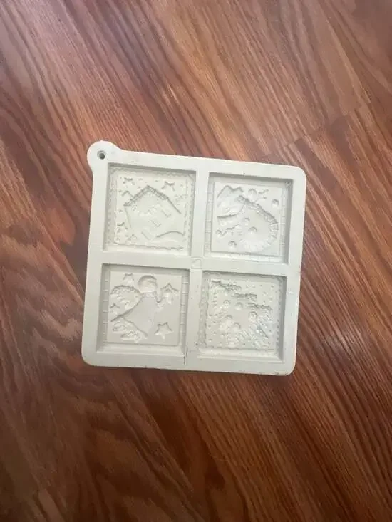 Better Homes & Gardens Holiday Stoneware Christmas Cookie Mold Tray