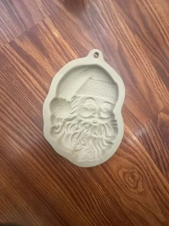 Wilton 1997 Santa Claus Ceramic Cookie Mold