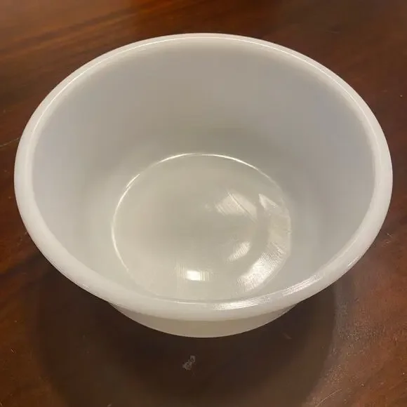 Vintage Glasbake White Milk Glass Mixing Bowl