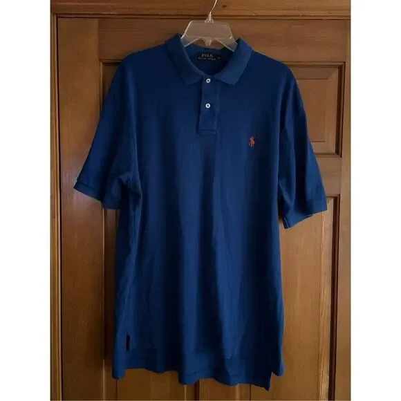Vintage‎ 80s Polo Ralph Lauren Original Pony Navy Blue Men's XL
