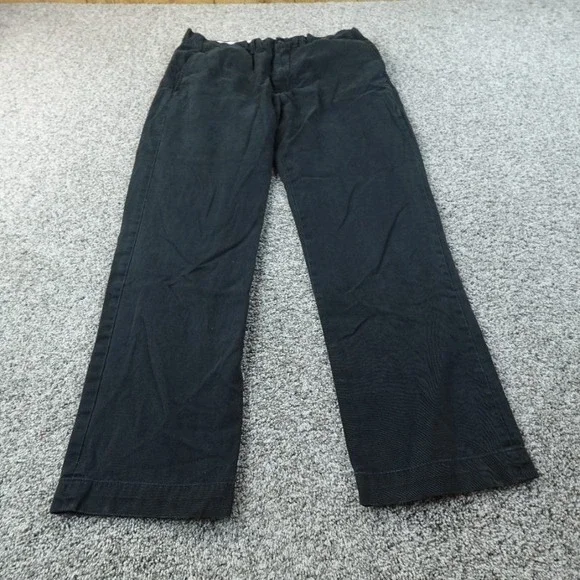 Polo Ralph Lauren Pants Mens 34X32 Black‎ Chino Trouser Classic Fit Flat Front