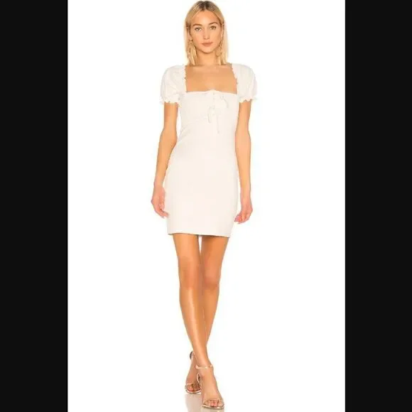 NWOT Revolve x ASTR The Label Nina Dress in Off White | Size XS