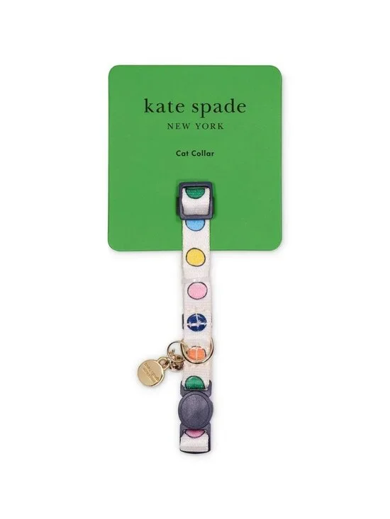 Kate Spade Cat Collar, Watercolor Dot