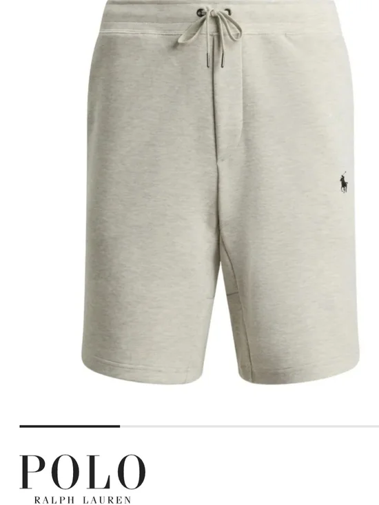 Polo by Ralph Lauren Heather Gray Knit Drawstring Shorts