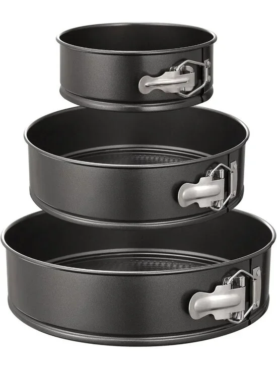 Non-Stick Springform Pan Set of 3 - Leakproof Round Cake Pans, 6