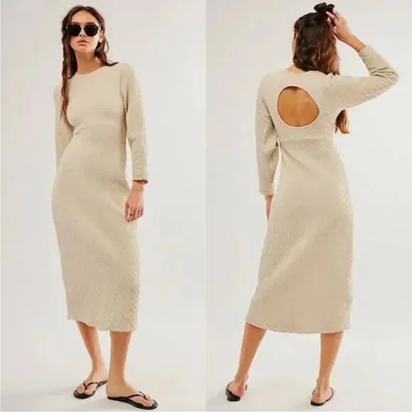 NWOT Free People Gabby Seamless Midi Dress