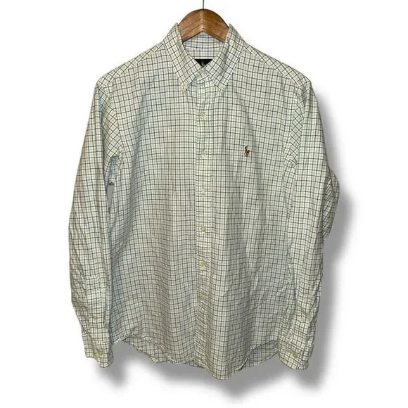 Polo Ralph Lauren Green Flesh Pony Oxford Button Down Shirt M