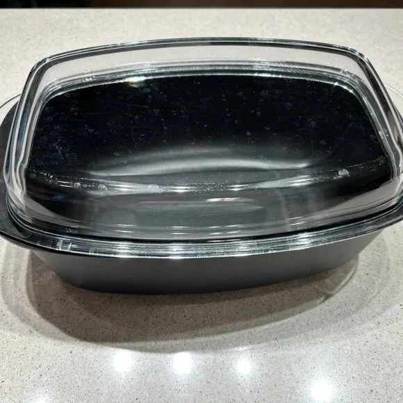 Deep Roasting Pan – WMF Cast Aluminum w/ Durit Non-Stick + Glass Lid