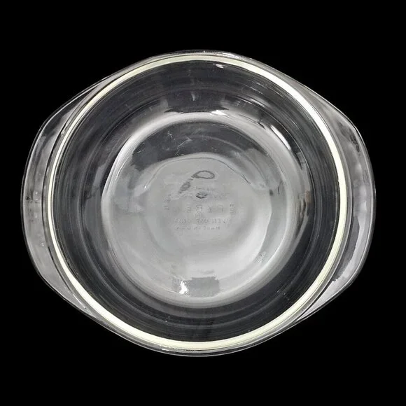 Pyrex Clear Glass Round Oven Roaster Mixing Bowl Casserole Baking Dish 9.5