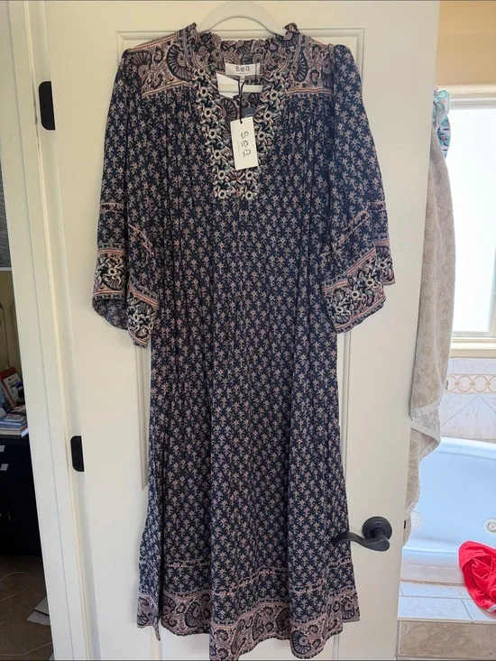 Sea New York NWT - Jasper Border Print Kaftan Dress
