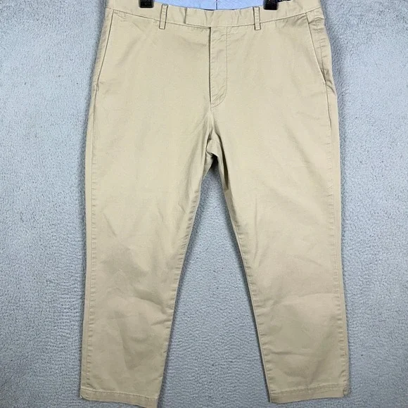 Polo Ralph Lauren Pants Mens 36X28 Tan Khaki Chino Stretch Straight Fit Casual