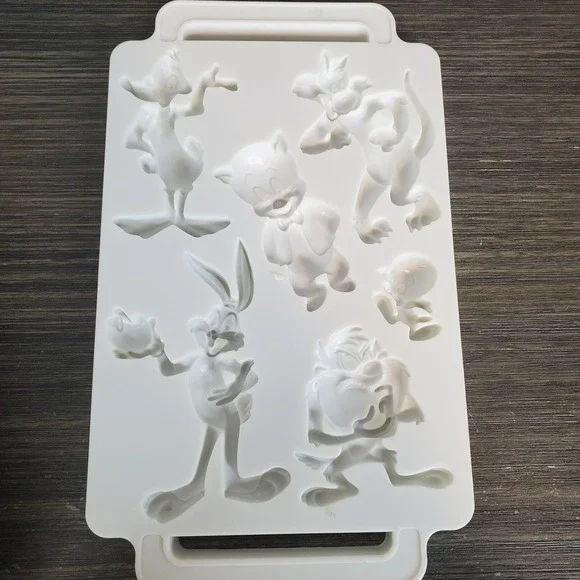 Vtg Looney Tunes Warner Brothers Jello Gelatin Mold Bugs Bunny Taz Porky Pig EUC