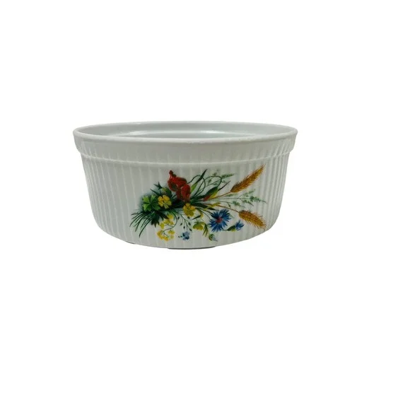 Vtg BIA Cordon Bleu Souffle Dish 6.75