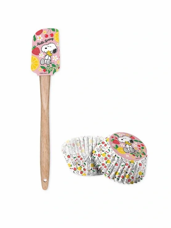Peanuts Pink & Green Snoopy Baking Tool Set