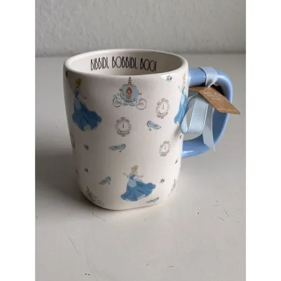 Rae Dunn Disney Cinderella Carriage Clock‎ Slipper Bibbidi Bobbidi Boo Mug NEW