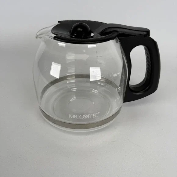 Mr. Coffee 12 Cup Replacement Carafe Glass Black Lid Handle‎ Coffee Pot E222AJ