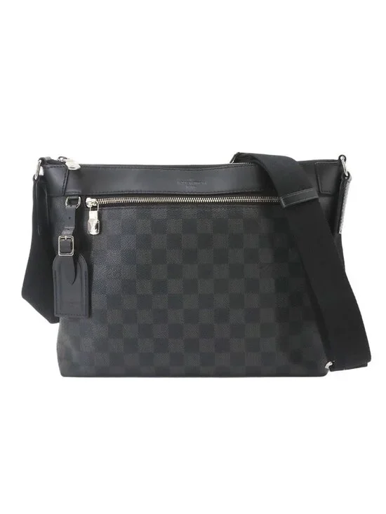 Louis Vuitton Damier Graphite Mick PM NM Shoulder Bag Black Gray