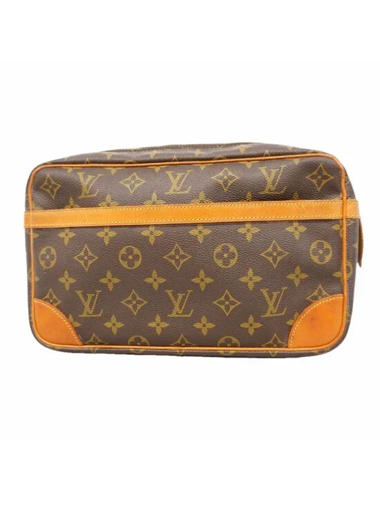 Louis Vuitton Clutch Monogram Compiegne 28 Brown