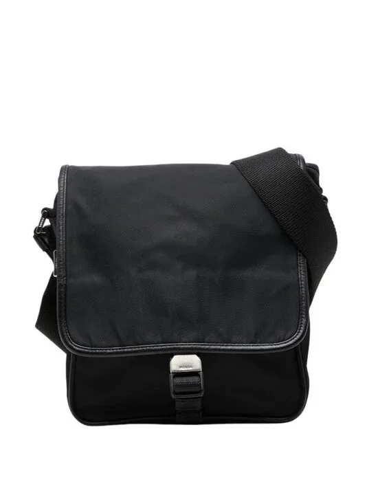 Prada Crossbody Shoulder Bag Black Nylon