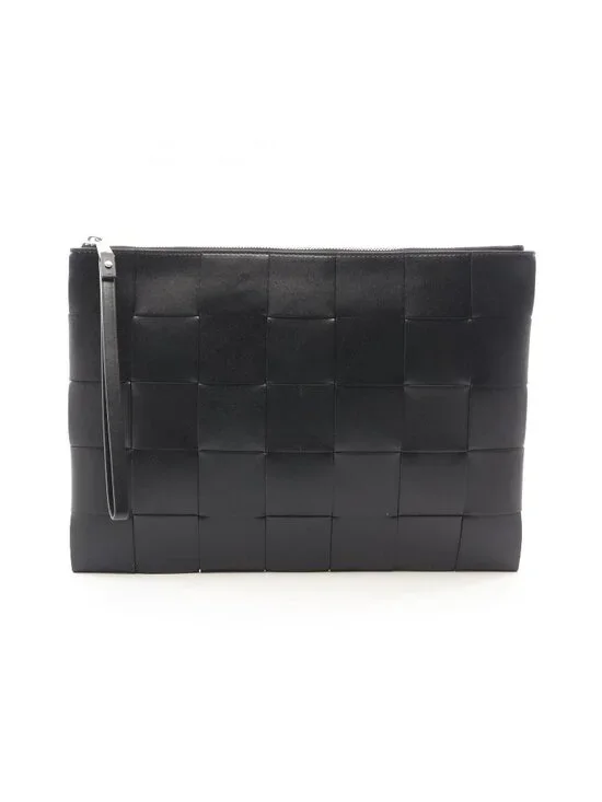 Bottega Veneta Secondbag Clutch Maxi Intrecciato Leather New