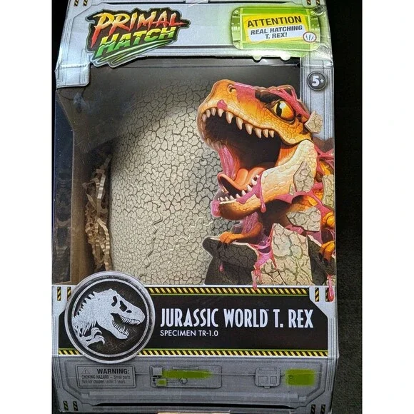 Jurassic World Park Primal Hatch T-REX Tyrannosaurus Rex Dinosaur Egg Toy