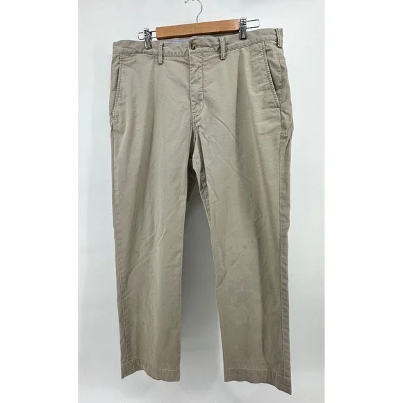 Polo Ralph Lauren Mens Stretch Straight Fit‎ Chino Pants Khaki Tan 36/30 36x30