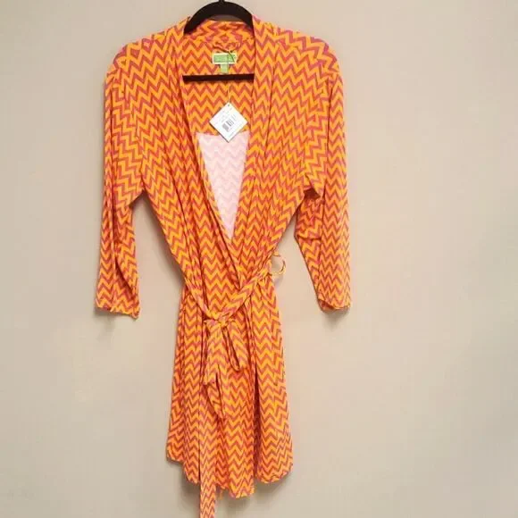 ‎VERA BRADLEY Knit Robe Ziggy Zags - Size L/XL