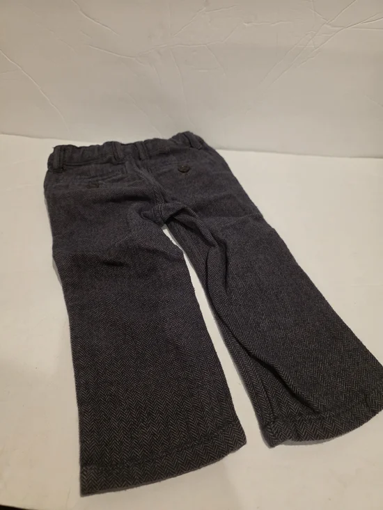 GAP Kids Herringbone Dark Gray Dress Pants Size 2 Baby