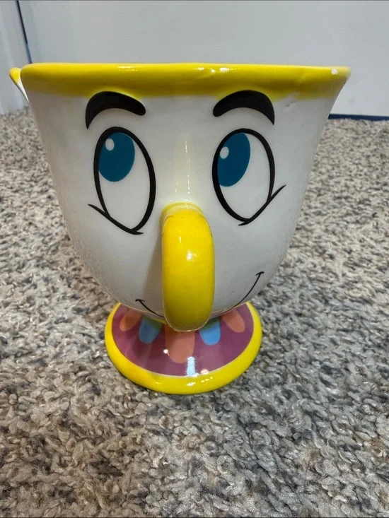 Disney Beauty and the Beast Chip Mug Tea Coffee Cup Ceramic Officially Licensed