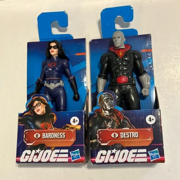 Hasbro GI Joe Baroness and Destro Figures -‎ Blue and Black