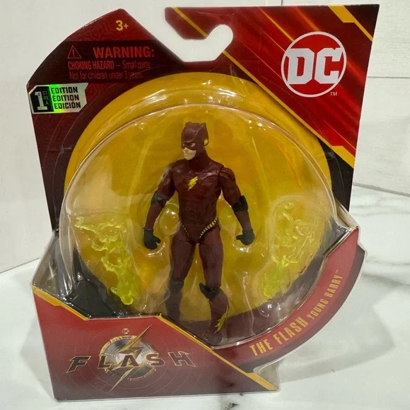 THE FLASH YOUNG BARRY 4” ACTION FIGURE. FIRST EDITION DC THE‎ FLASH MOVIE