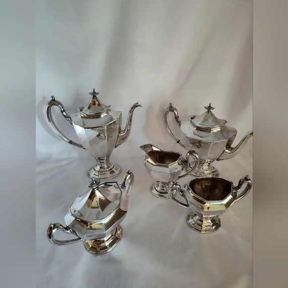 Early 20th-Century Reed And Barton 5-Piece Coffee Tea Service Set