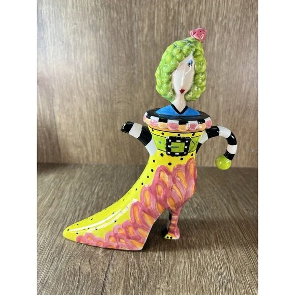 Dolly Mama’s By Joey LLE Pink Lady Ceramic Teapot